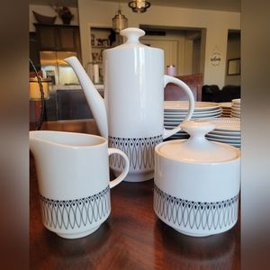 Vintage Harmony House Finlandia 3908 Japanese Fine China Tea Pot, creamer/sugar